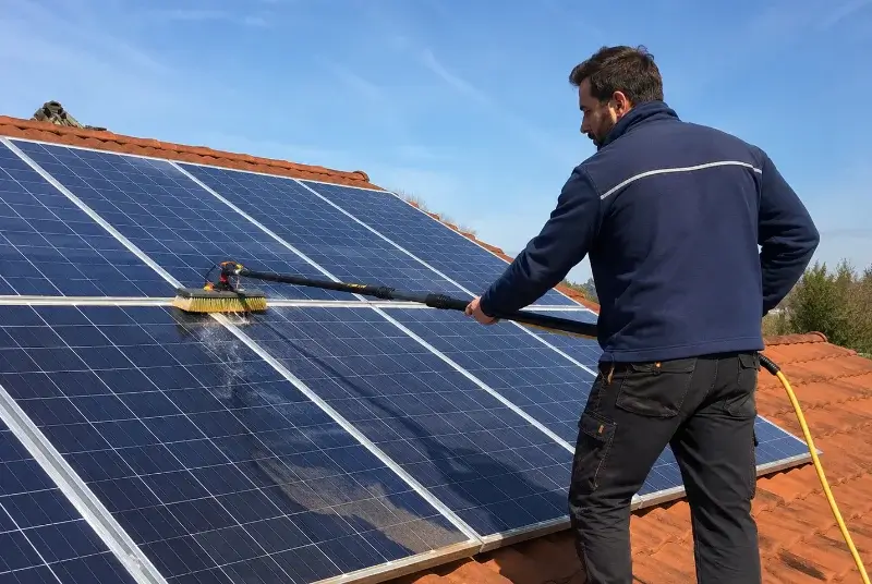 Nettoyage et entretien de panneaux solaires à la Chapelle-Saint-Aubert